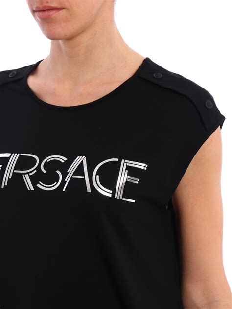 versace tank tops for sale|Versace logo stretch tank top.